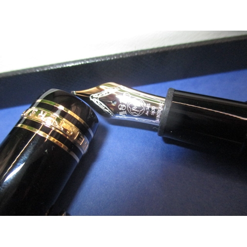 238 - A Mont Blanc 146 fountain pen, in box with booklet, looks to be in unused condition (B)