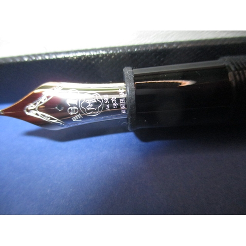 238 - A Mont Blanc 146 fountain pen, in box with booklet, looks to be in unused condition (B)