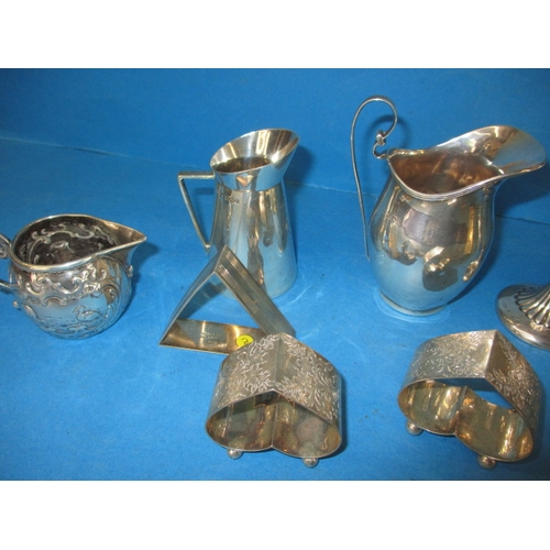 192 - A parcel of silver and white metal items, all in good used condition, approx. gross parcel weight 47... 