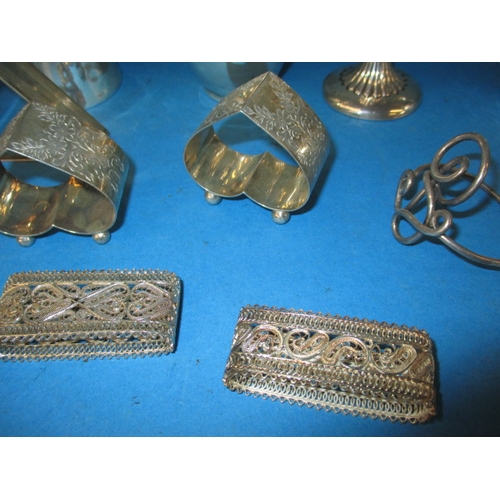 192 - A parcel of silver and white metal items, all in good used condition, approx. gross parcel weight 47... 