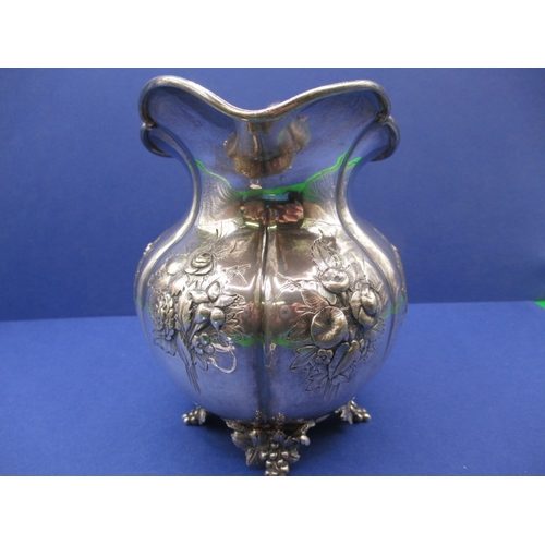 199 - An antique sterling silver cream jug, in good used condition, approx. weight 273g (B)