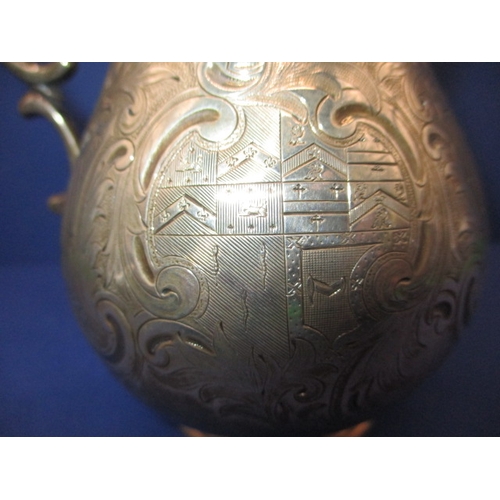 203 - A Victorian sterling silver cream jug, in good used condition with dedication dated 1841, approx. we... 