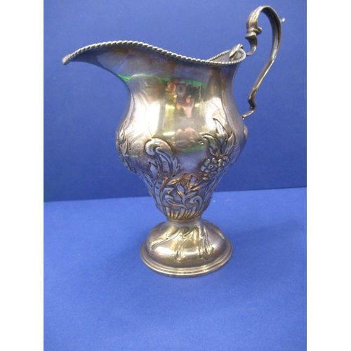 208 - A Georgian sterling silver cream jug and a later example, both in good used condition, approx. gross... 