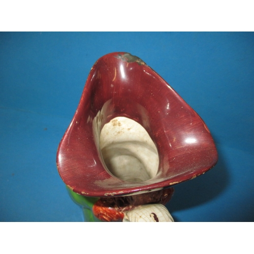 286 - An antique Toby Jug, dating c1830, approx. height 24.5cm having some enamel loss and minor chipping