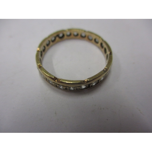 27 - A vintage 18ct yellow gold 6 stone diamond ring, approx. ring size ‘N+’ and a 9ct gold dress ring si... 