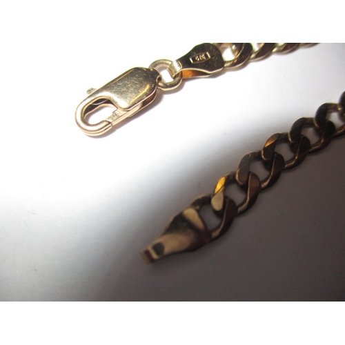 58 - A 9ct yellow gold necklace chain, approx. linear length 76cm, approx. weight 22.4g, in useable pre-o... 