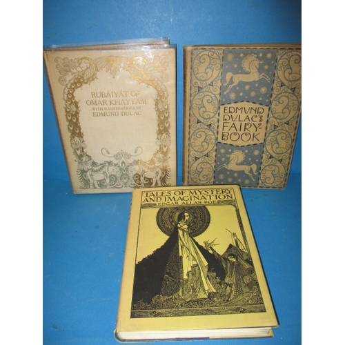 311 - Edmund Dulac’s fairy book, Rubaiyt of Omar Khayyam and a Minerva press 1971 Tales of mystery and ima... 