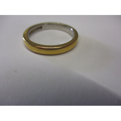 52 - A vintage 22ct gold and platinum wedding band, approx. ring size ‘N+’ approx. width 2.9mm, approx. w... 