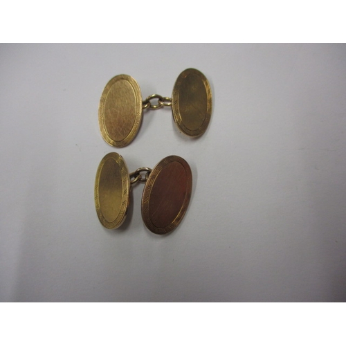 65 - A pair of vintage 9ct yellow gold cufflinks, in useable pre-owned condition, approx. gross parcel we... 