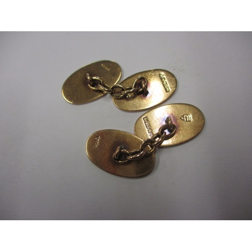 65 - A pair of vintage 9ct yellow gold cufflinks, in useable pre-owned condition, approx. gross parcel we... 