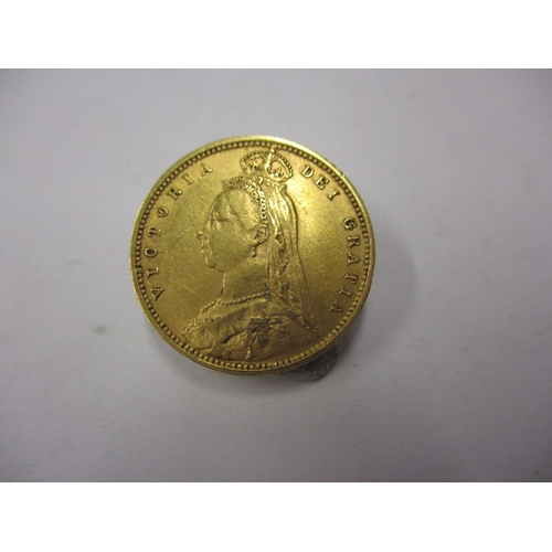 125 - A Victorian gold half sovereign dated 1892,  a circulated coin with fine definition of features