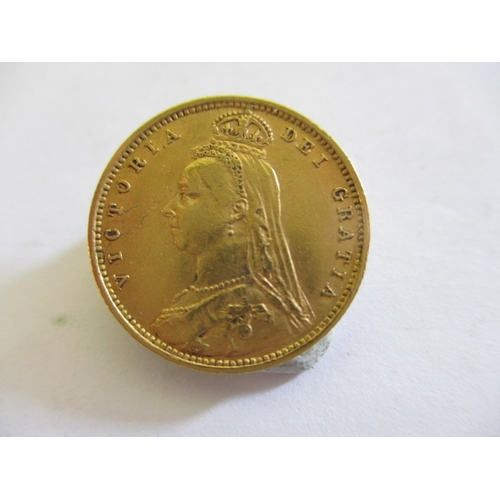 125 - A Victorian gold half sovereign dated 1892,  a circulated coin with fine definition of features