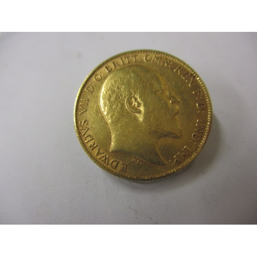 127 - An Edward VII gold half sovereign dated 1902,  a circulated coin with fine definition of features