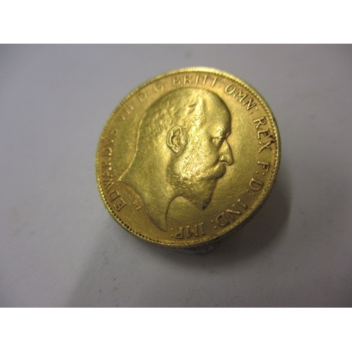 127 - An Edward VII gold half sovereign dated 1902,  a circulated coin with fine definition of features