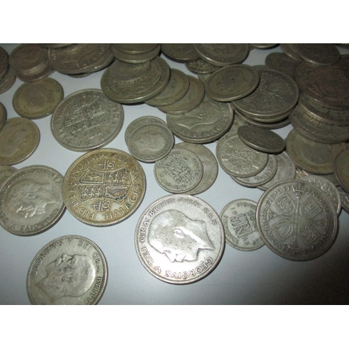 170 - A parcel of pre-47 part silver coins, various denominations and grades, approx. gross parcel weight ... 