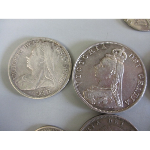 171 - A parcel of Georgian and later silver coins, all circulated with some very fine grades, approx. gros... 