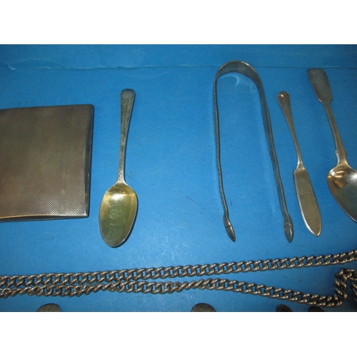 199 - A parcel of antique and later silver and white metal items, all in used condition, approx. gross par... 