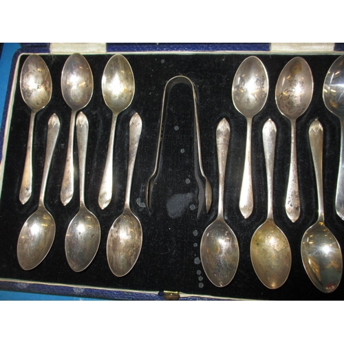 200 - 4 Boxed sets of sterling silver spoons, to include and set of six enamel coffee spoons, all in used ... 