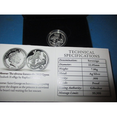 174 - A parcel of mint collectors coins, to include fine silver examples, most with certificates