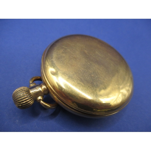 96 - An 18ct gold cased pocket watch, the dial marked “To the Admiralty, James Walker, London” runs when ... 