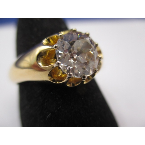 22 - An 18ct yellow gold diamond solitaire ring, approx. ring size ‘V’, approx. weight 8.92g, approx. dia... 