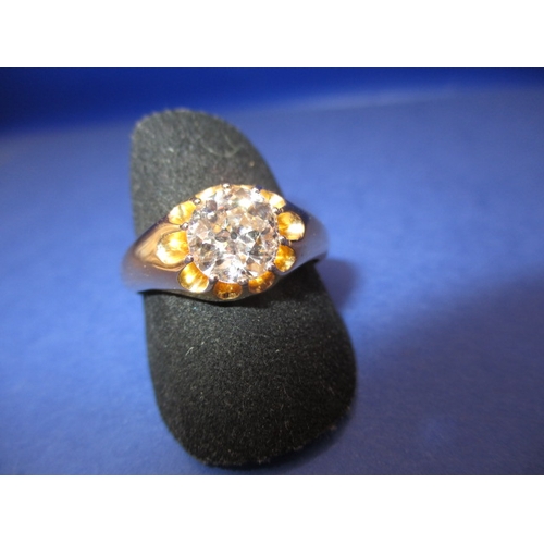 22 - An 18ct yellow gold diamond solitaire ring, approx. ring size ‘V’, approx. weight 8.92g, approx. dia... 