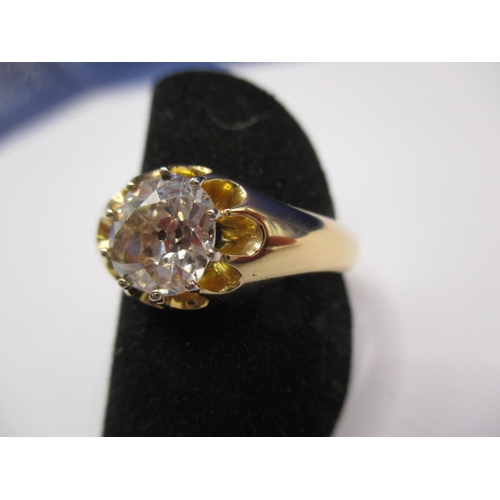 22 - An 18ct yellow gold diamond solitaire ring, approx. ring size ‘V’, approx. weight 8.92g, approx. dia... 