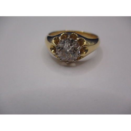 22 - An 18ct yellow gold diamond solitaire ring, approx. ring size ‘V’, approx. weight 8.92g, approx. dia... 