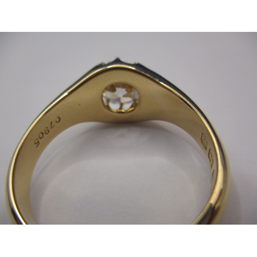 22 - An 18ct yellow gold diamond solitaire ring, approx. ring size ‘V’, approx. weight 8.92g, approx. dia... 