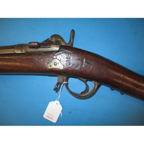 253 - An antique Chassepot Fusil model 1866 rifle, marked to stock and action, in used condition, approx. ... 