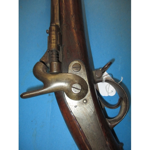 253 - An antique Chassepot Fusil model 1866 rifle, marked to stock and action, in used condition, approx. ... 