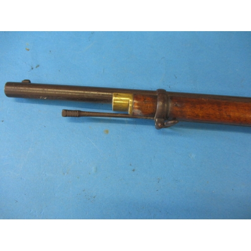 254 - An antique Albini Braendlin model infantry rifle, marked Mayall’s patent, having 11mm trapdoor actio... 