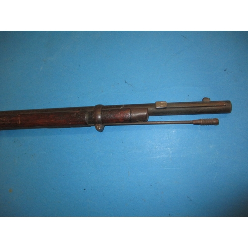 255 - An antique Remington rolling block breech rifle, approx. length 128cm, having general use related ma... 