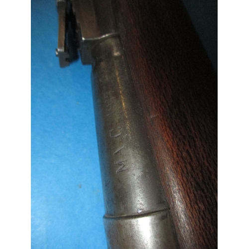 256 - 8mm Lebel Berthier carbine rifle with magazine, marked Et Continsowza c1907 serial No 4444, with dea... 