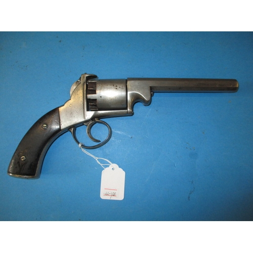 263 - An antique Cogswell pattern percussion six shot revolver, mechanically functions fine with general u... 