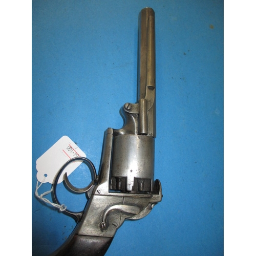 263 - An antique Cogswell pattern percussion six shot revolver, mechanically functions fine with general u... 