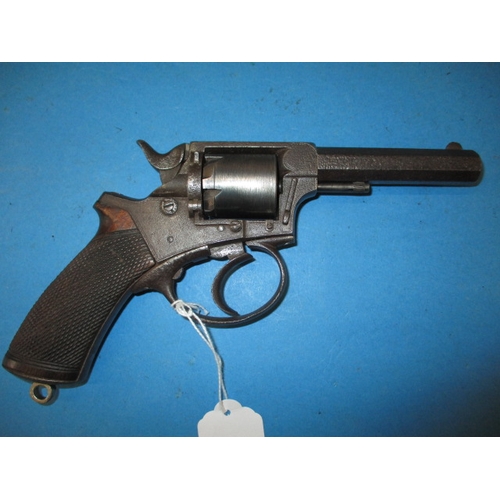 264 - An antique Tranter pattern percussion revolver, marked to barrel Cogswell & Harrison, having general... 