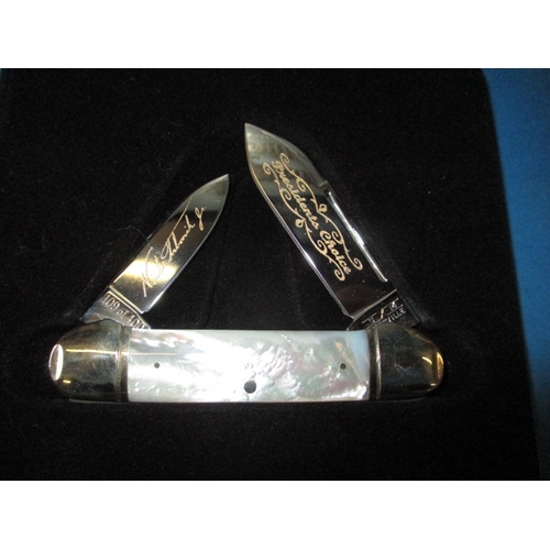 267 - A limited edition collectors folding pocket knife by Schatt & Morgan, in original presentation box N... 