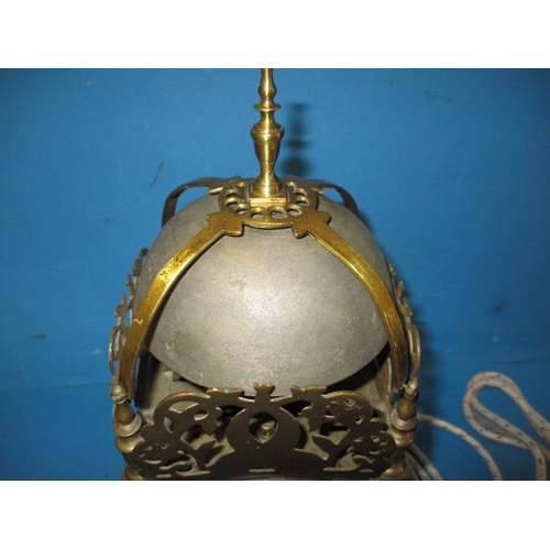 298 - An 18th century lantern clock by William Risbridger of Dorking, with anchor escapement, not tested a... 