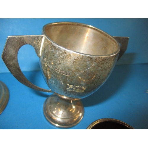 201 - A parcel of silver and white metal items, approx. weight of hallmarked items 258g, all in used condi... 