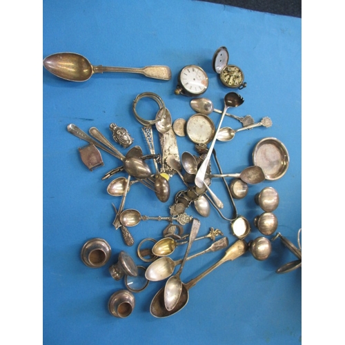 202 - A parcel of sterling silver and white metal items, approx. parcel weight without watches 160g, all i... 