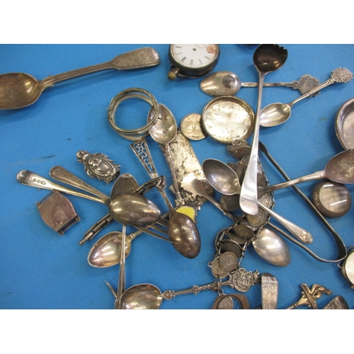 202 - A parcel of sterling silver and white metal items, approx. parcel weight without watches 160g, all i... 