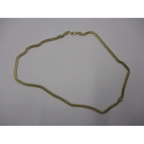 69 - A vintage 9ct gold necklace chain in preowned condition with a working clasp, approx. linear length ... 