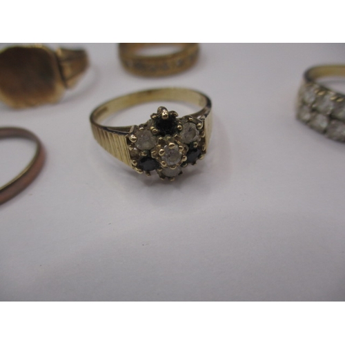 55 - A quantity of 9ct gold rings, all in used condition, some damages, approx.. gross parcel weight, 18.... 