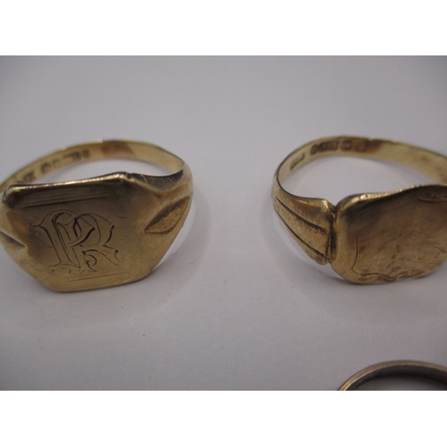 55 - A quantity of 9ct gold rings, all in used condition, some damages, approx.. gross parcel weight, 18.... 