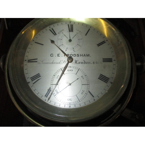 299 - A 19th century G E Frodsham 8-day marine chronometer, no 8011, in working order, fully overhauled ab... 