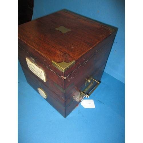 299 - A 19th century G E Frodsham 8-day marine chronometer, no 8011, in working order, fully overhauled ab... 