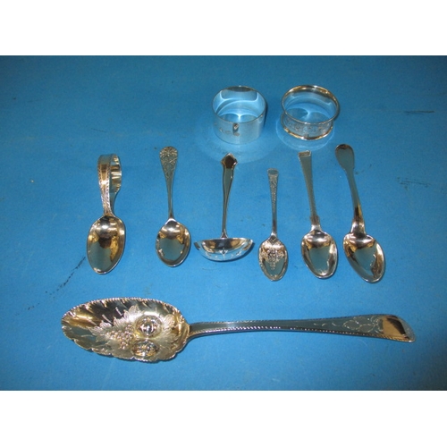 188 - A parcel of antique and later silver items, all in pre-owned used condition, approx. gross parcel we... 