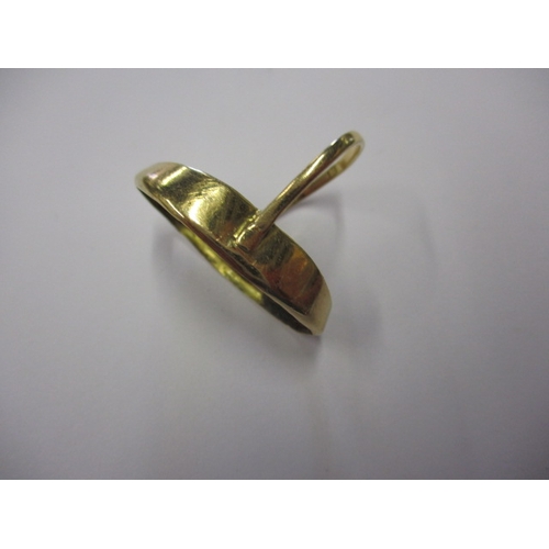 57 - A gold ring shank, damaged so sold as scrap, approx. weight 3.7g