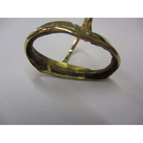 57 - A gold ring shank, damaged so sold as scrap, approx. weight 3.7g